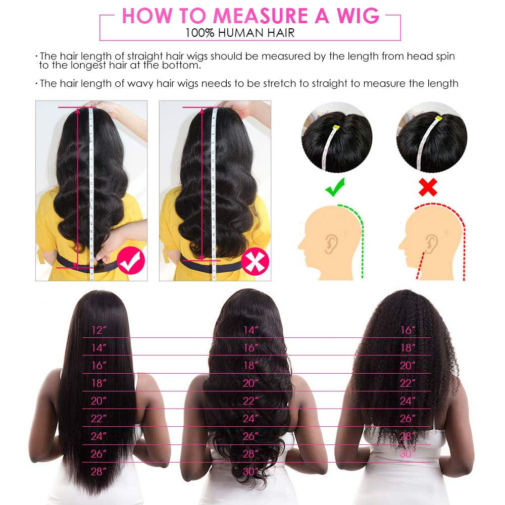 hair length chart front