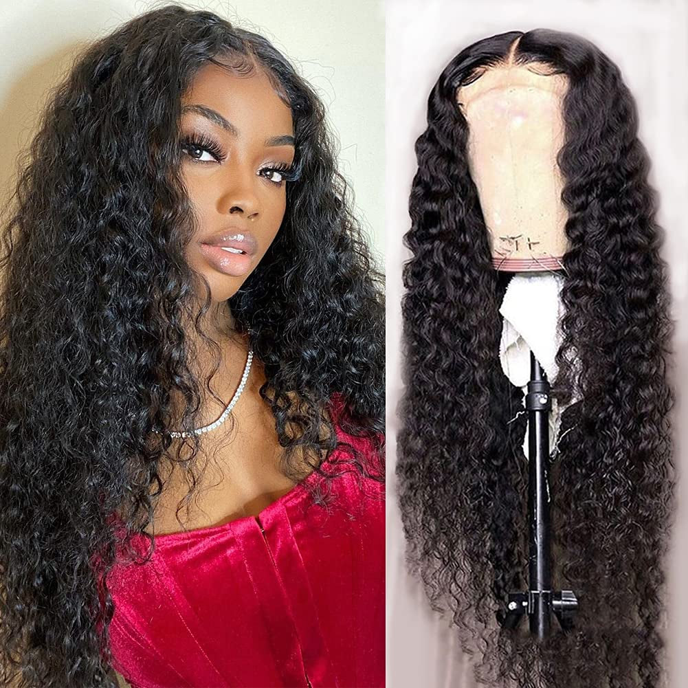 Fully Human Hair Lace Closure for Women (16 Inch, Black)