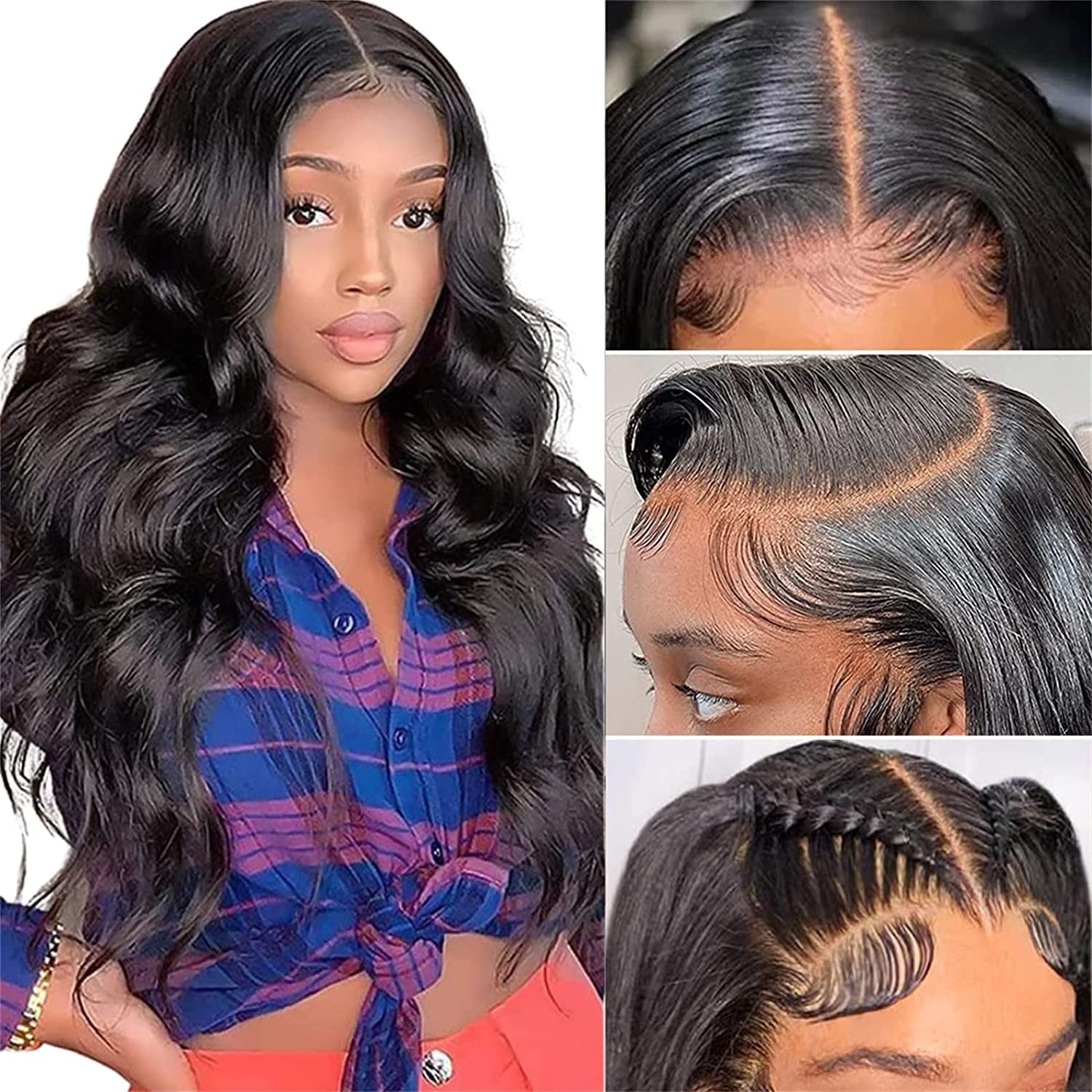 Clearance Sale - Lace Front Wigs Straight Virgin Hair Real Hair Wigs For  Black Women