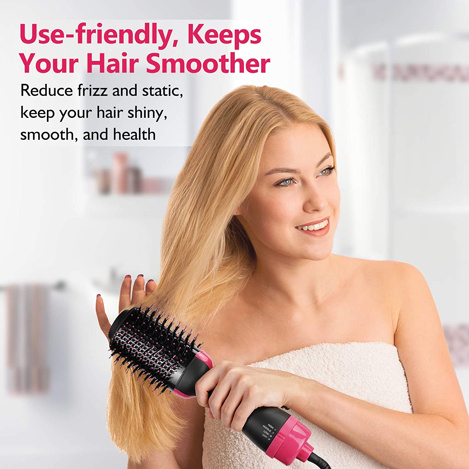 One-Step Smoothing and Volumizing Hair Dryer Brush