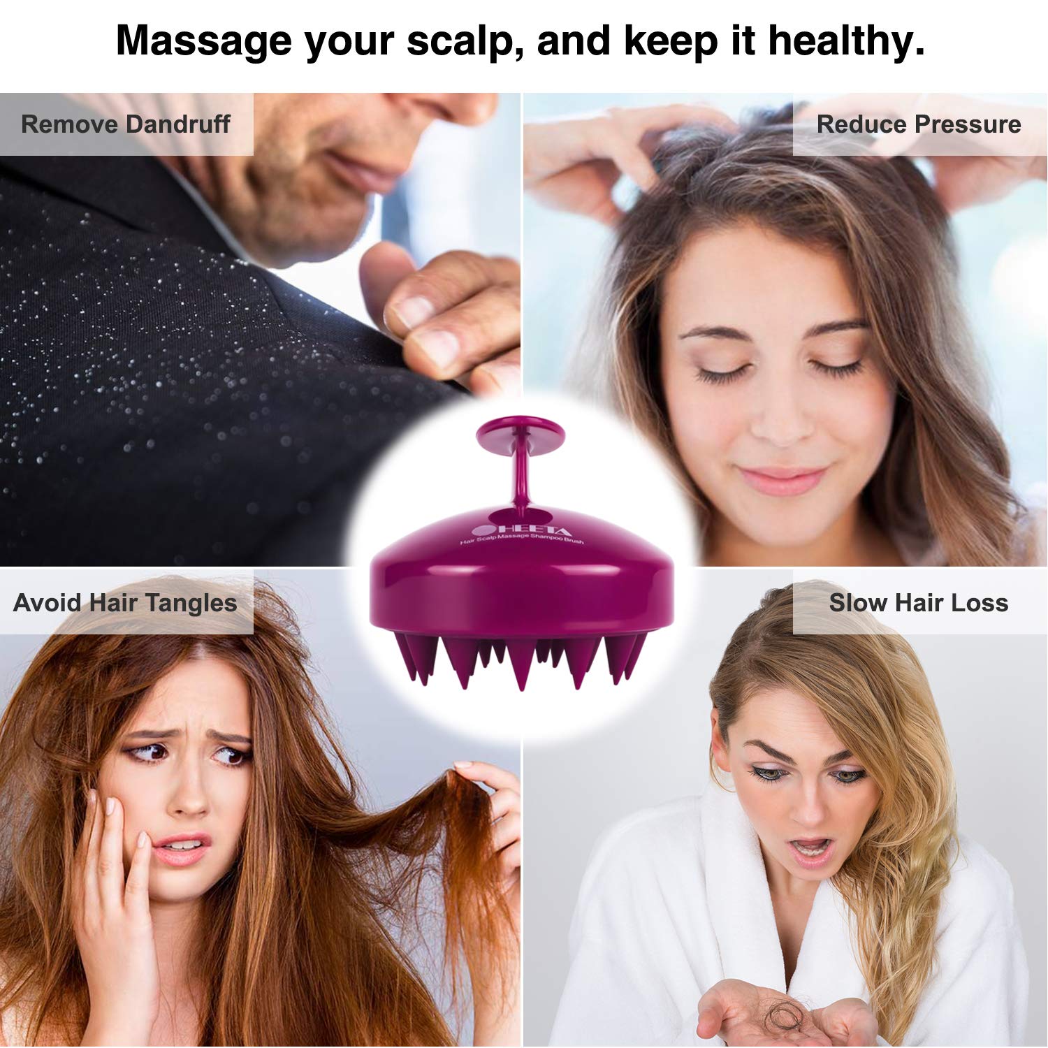 Creative Massage Shampoo Brush, 1Pc Tpu Multifunctional Hair Cleaning Comb  Hair Brush Cleaner Tool Black Friday