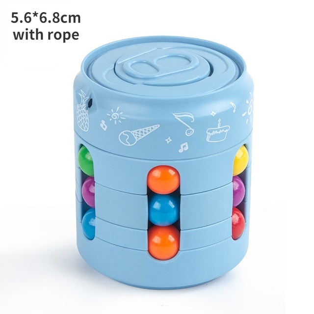 Rotating Relieve Stress Magic Bean Fidget Toy Decompression Creative  Fingertip Small Beads Finger Cube Toys for Kids/Adult