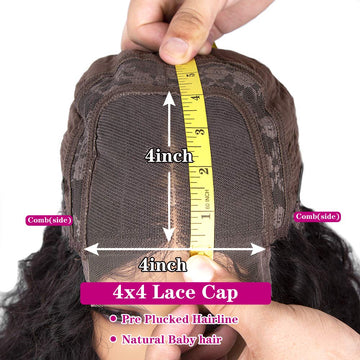 Natural Hairline Lace Closure Virgin Human Hair Topper Extensions Pre  Plucked US