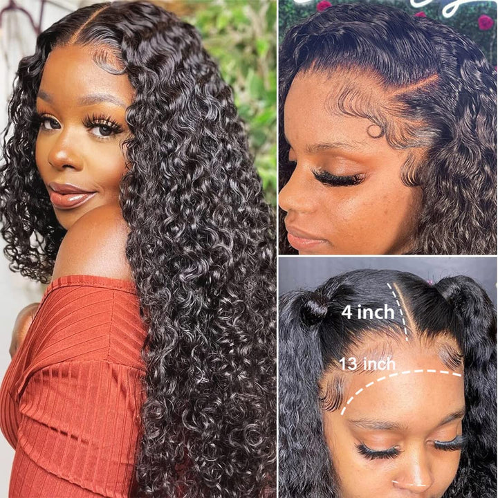 Lace Front Wig Transparent Frontal Glueless HD Human Hair With Baby Pre  Plucked Hairline Density Brazilian Wigs For Black Women Black 